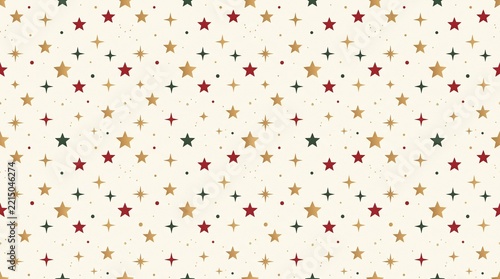 Christmas Star Pattern – stars, sparkles & tiny dots  