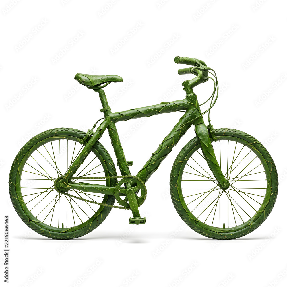 Fototapeta premium Cycle Made With Leaf 