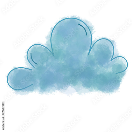Canvas Print blue sky with cloud
