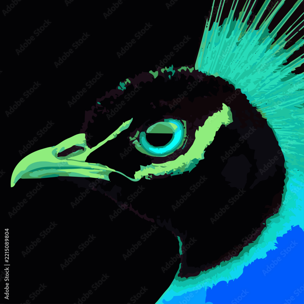 Fototapeta premium Animal Creatures artistic drawn for graphic use