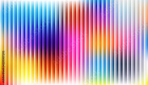 Abstract Colorful Gradient Background with Vertical Fluted Glass Slats and Vibrant Fluid Waves