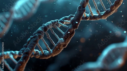 DNA Helix Strand - Genetics, Biotechnology, Science, Medical Research, Life Sciences
