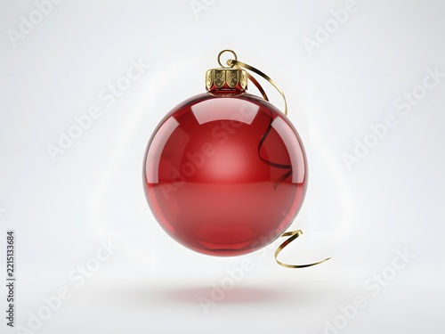 Shiny Red Christmas Ornament