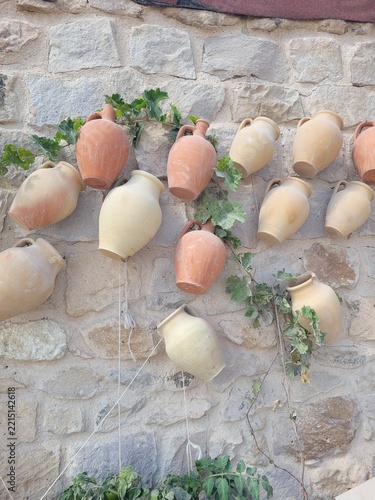 Obraz na plátně collection of ceramic pots