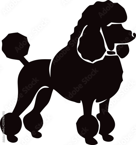 Dog silhouette vector icon featuring a clean canine profile, ideal for pet branding, veterinary logos, animal shelters, dog training, stickers, apparel, and graphic design.