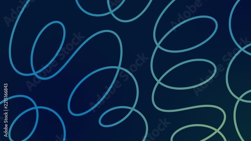 Blue squiggle lines abstract gradient animation, liquid color blend background pattern