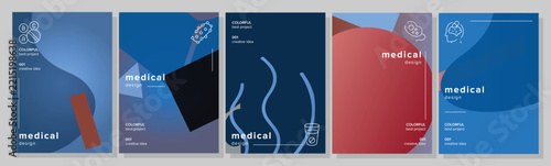 Palette exhibition placard medical abstract geometric a4 poster. lines points, monochrome gradients, elegance ethereal, dynamics triangle vector medical background illustration