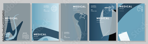 Blocking brushstroke print medical abstract geometric a4 poster. minimalizm social, packaging party, aesthetic polygons, premium science vector medical background illustration