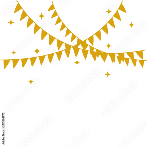 Elegant Gold New Year's Eve Bunting