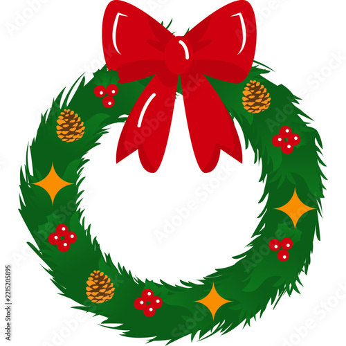 Christmas Wreath Illustration