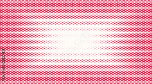 Abstract halftone pattern background featuring small pink square dots arranged in a geometric grid layout on a clean white surface with modern visual texture