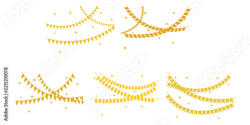 Elegant Gold New Year's Eve Bunting