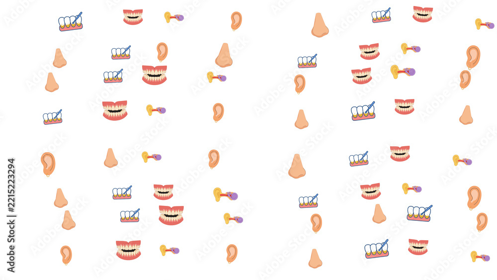 Fotografie Human Anatomy Parts Pattern