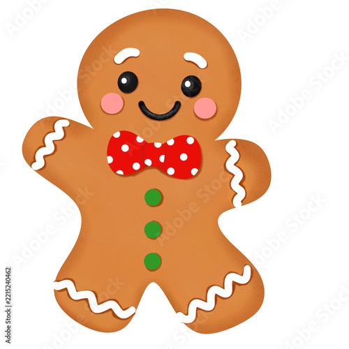 gingerbread man isolated ,Happy gingerbread man cookie christmas