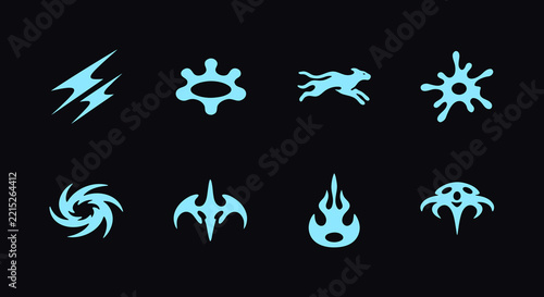 Alien and UFO Symbol Bundle, Retro Futuristic Y2K Vector Pack
