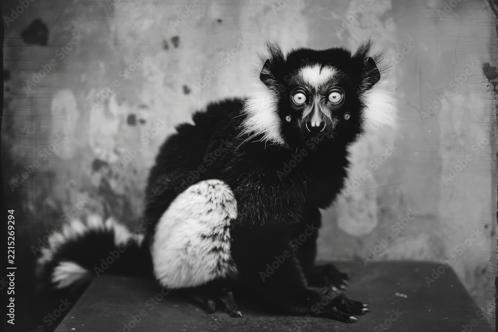 Fototapeta premium Lemur, photograph of the animal