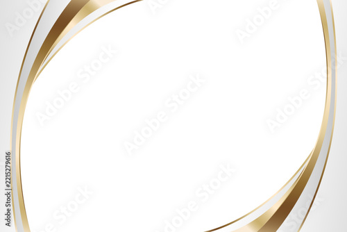 Elegant Gold and White Decorative Frame for Luxury Certificates and Formal Celebrations