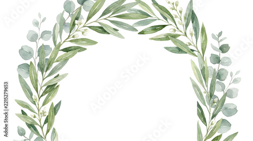 Watercolor Botanical and Floral Clipart Collection featuring Wildflowers, Garden Roses, Wreaths, and Leafy Foliage Arrangements on Isolated White Background for Spring Wedding Invitations,Greeting Ca