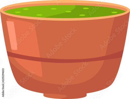 Traditional Japanese Matcha Tea Bowl with Vibrant Green Tea.
