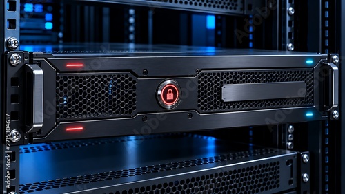 Tamper-Evident Hardware Security Module Chassis in Dark Server Rack
