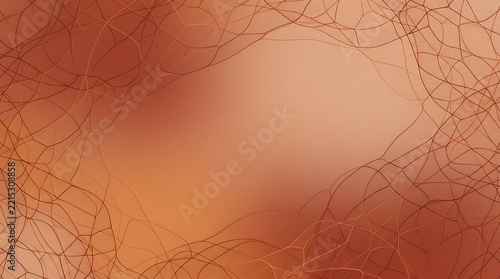 Abstract bronze mesh background with sparkling lines