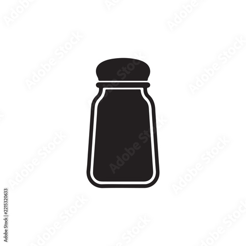 salt, seasoning, food, vector, kitchen, illustration, shaker, icon, cooking, condiment, spice, design, pepper, flat, isolated, silhouette, restaurant, background, bottle, ingrAdobe Illustrator Artwork