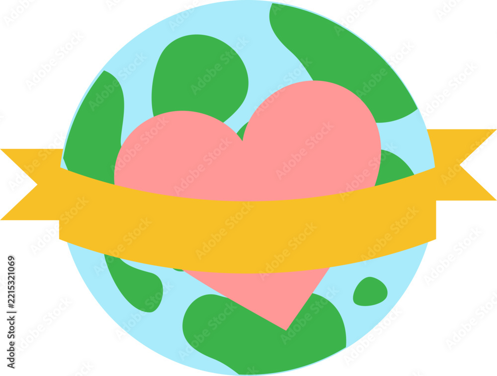 Fototapeta premium World Kindness Day Cute Vector Illustration