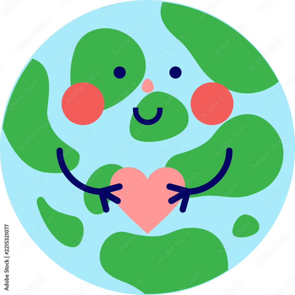 Fototapeta premium World Kindness Day Cute Vector Illustration