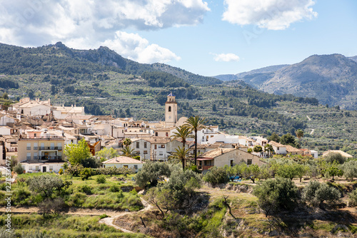 view of Benimantell, comarca of la Marina Baja, province of Alicante, Valencian Community, Spain
