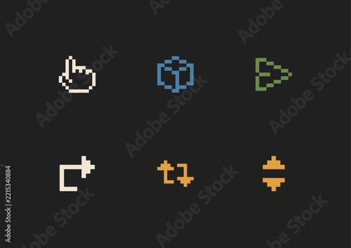 Retro Pixel UI Icon Pack, 8-Bit Computer Vector Elements