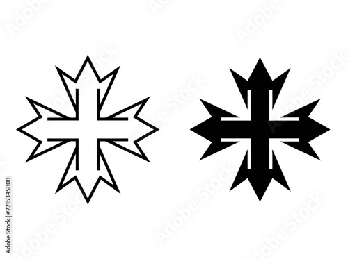 Cross delete sharp icon set for cancel and remove