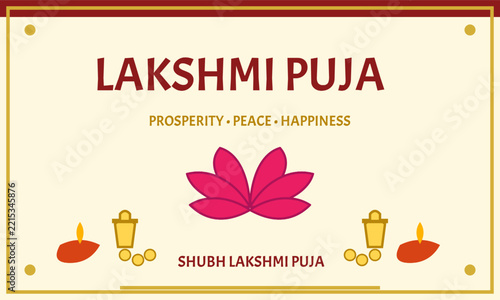 Lakshmi Puja Hindu Goddess Worship Celebration