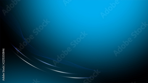 Abstract black and blue color, modern design stripes background with geometric curve lines, wavy pattern and glowing light. Vector illustration.