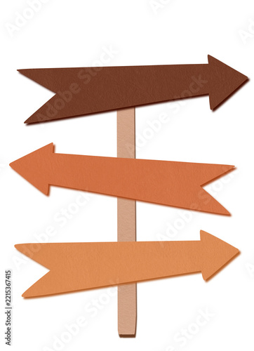 wooden arrow direction