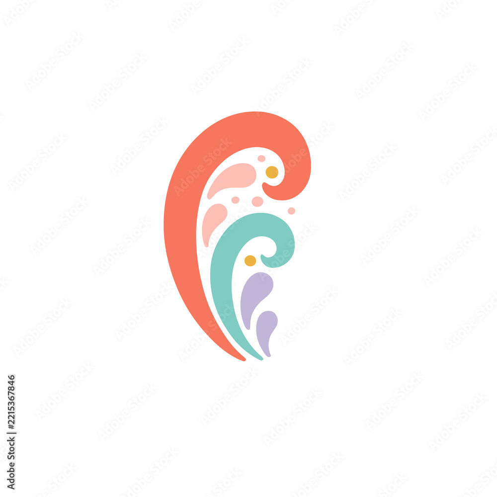 Obraz premium Abstract Pastel Swirls and Shapes