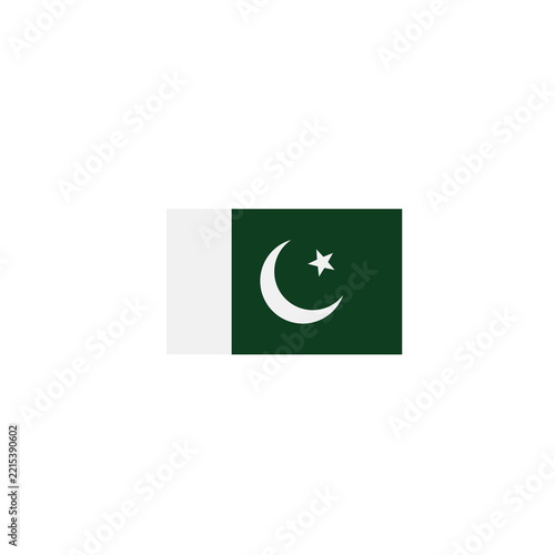 Obraz na plátně Pakistan flag vector symbol icon