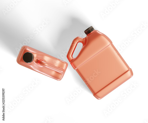 Realistic 3d render manual jerry can for mockup collection
