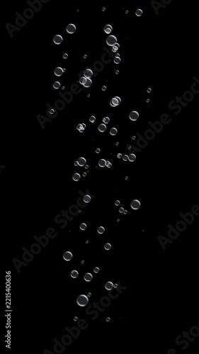 rising air bubbles alpha channel. Animation Underwater with transparent background
