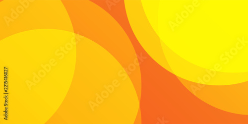 Abstract yellow and orange concentric circles background with curved wave gradient.