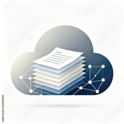 Cloud Data Management and Digital Storage Concept