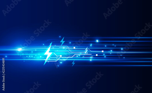 Abstract Electric car charging at charge station Light vector design