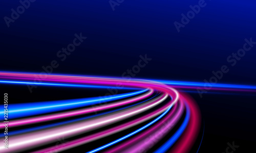 Abstract speed Business Start up launching product with Electric car and city concept Hitech communication concept innovation background,  vector design