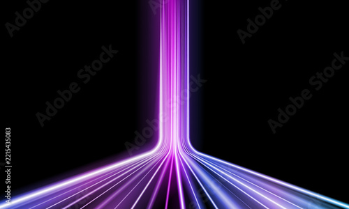 Abstract speed Business Start up launching product with Electric car and city concept Hitech communication concept innovation background,  vector design