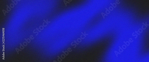 Abstract vibrant blue and black grainy gradient background texture. Minimalistic dark neon indigo lo-fi noise backdrop, bright cobalt aura blurred liquid wavy mesh light leaks banner vector pattern 