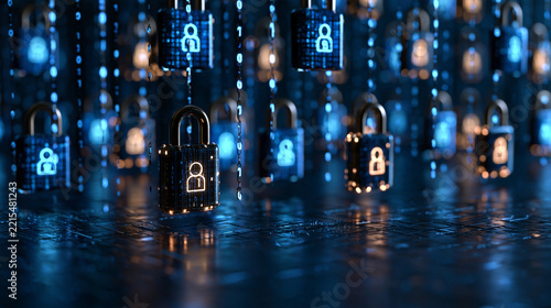 Identity tokenization background featuring secure digital identity tokens connected to a decentralized blockchain network, tokenized identity, digital credentials, verifiable
