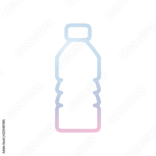 Plastic bottle icon design template