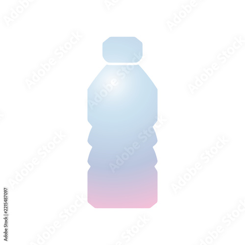 Plastic bottle icon design template