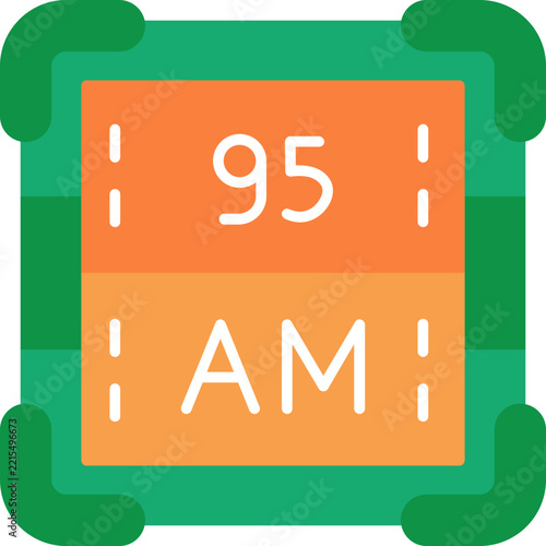 Obraz na plátně Americium Icon