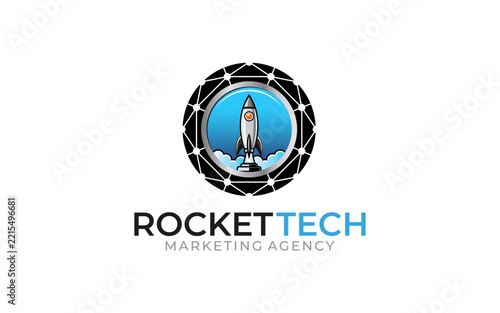 Illustration graphic vector of digital marketing solution business logo design
