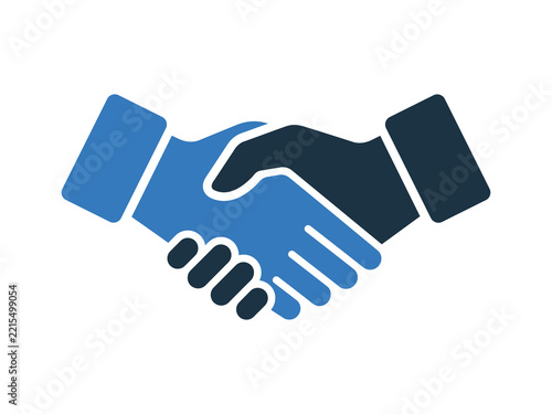 Business Handshake Icon For Partnership Agreement Collaboration Trust Contract And Corporate Relations, Professional Modern Vector Design